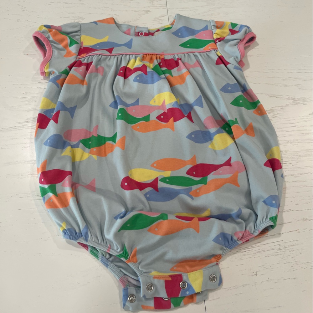 Bailey Boys girls fish romper